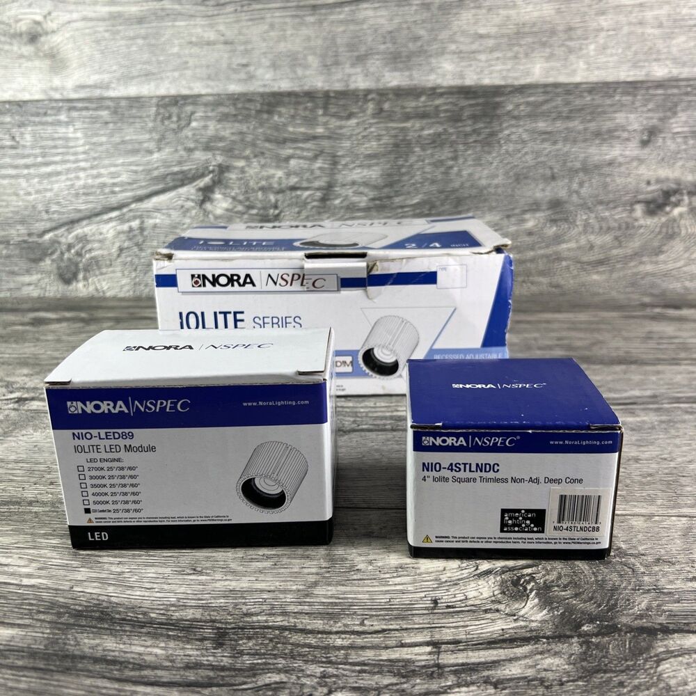 Nora Nspec Iolite Series Recessed Adjustable Led  Modular System Square 2/4 Inch